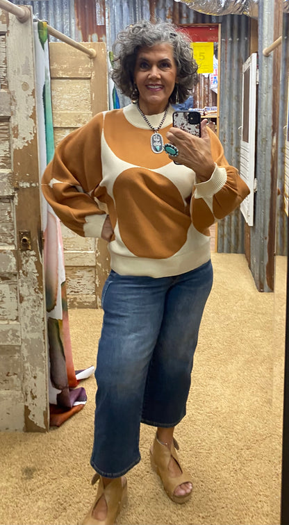 Toffee Dot Sweater