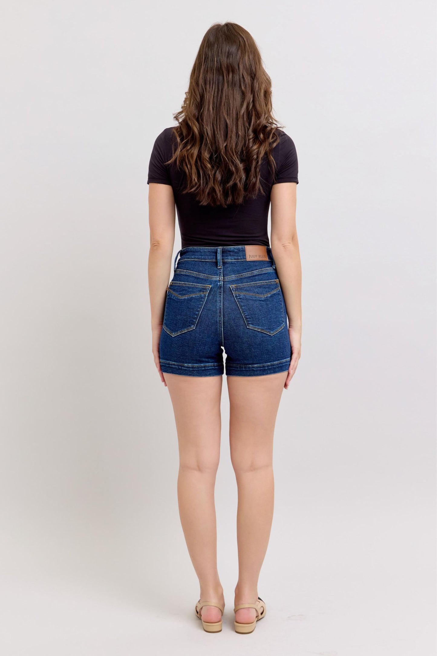 Judy Blue HW Tummy Control Shorts 150333