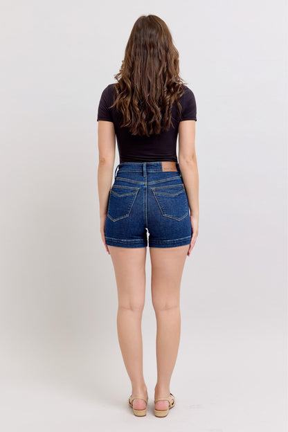 Judy Blue HW Tummy Control Shorts 150333