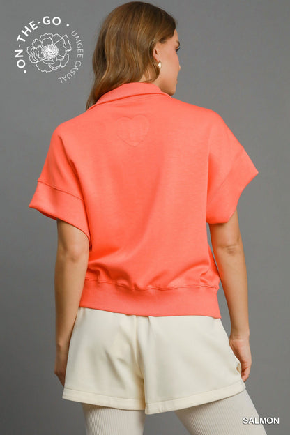 Salmon Luxeknit Dolman Sleeved Sweatshirt