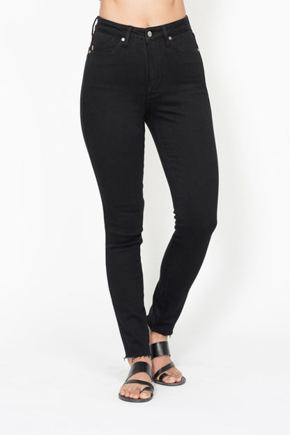 Judy Blue HW Tummy Control Black Skinny Jean 88865