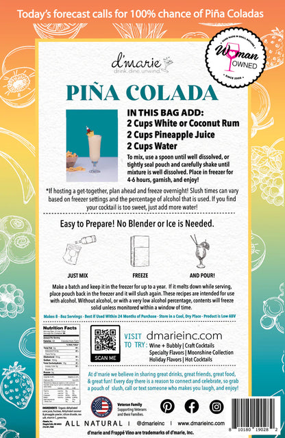 Piña Colada Cocktail - Ready-To-Freeze Cocktail