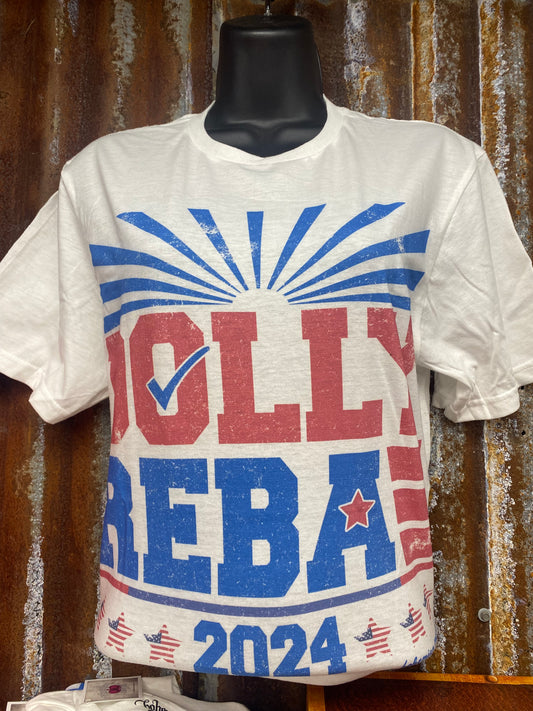 DOLLY & REBA 2024 S/S WHITE TEE