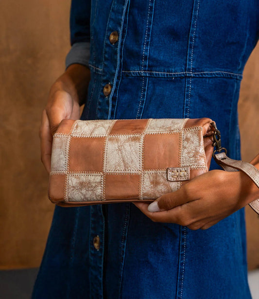 Bed|Stu Cadence PW Patchwork Leather Crossbody Clutch