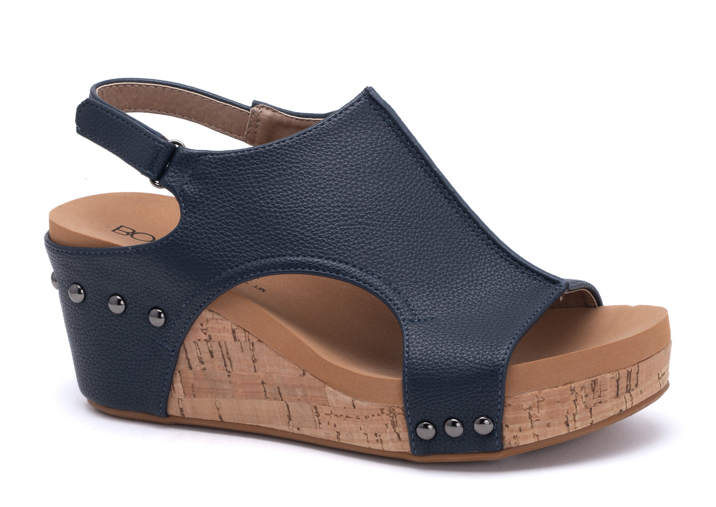 Carley Navy Wedge by Corkys