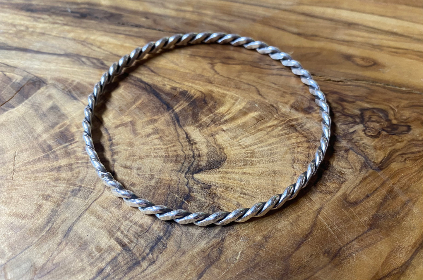 Braided 925 Sterling Bangle