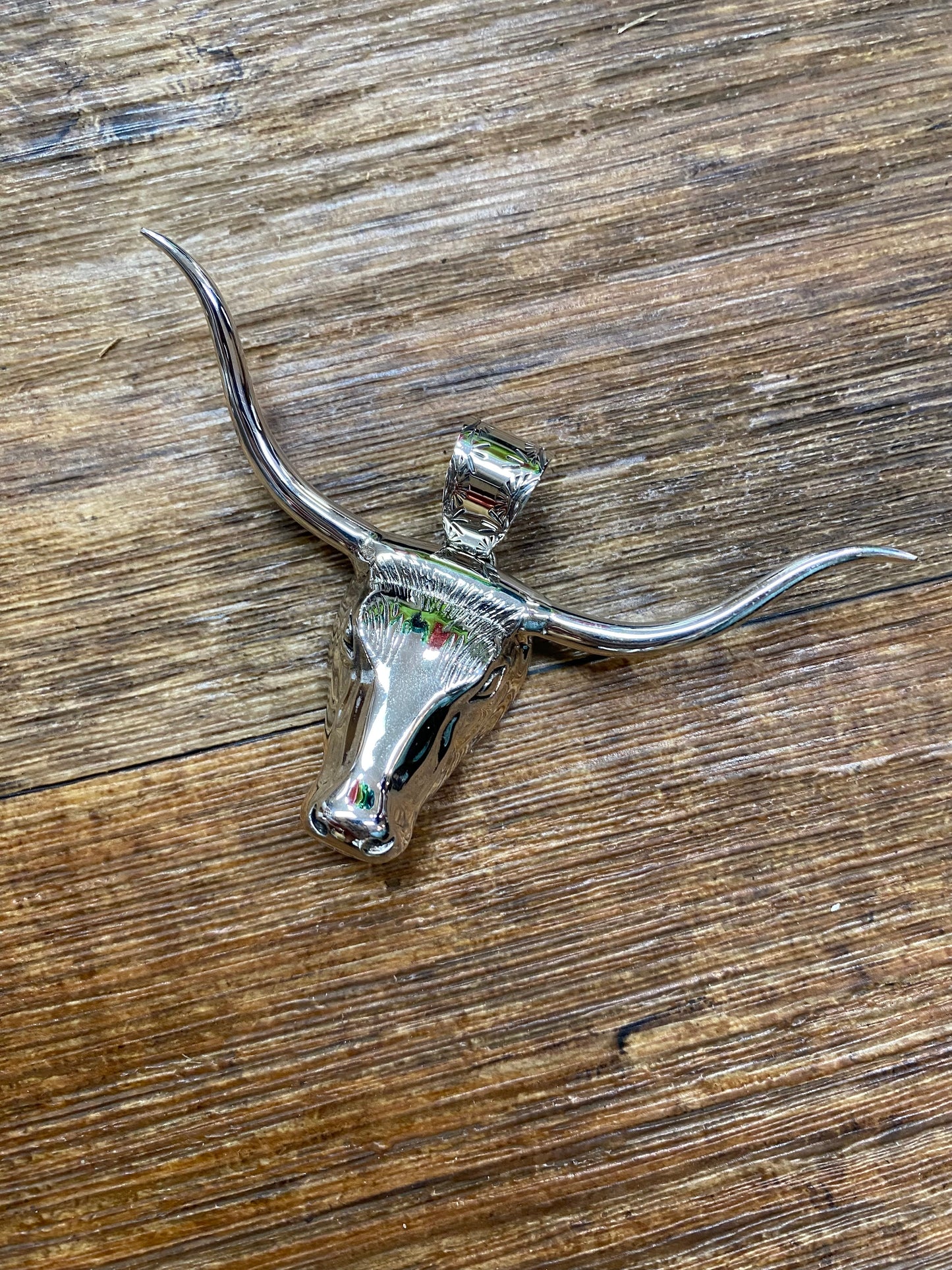 BOHO SOL Longhorn Steer Pendant