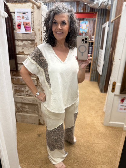 The Natural Leopard Lounge Set