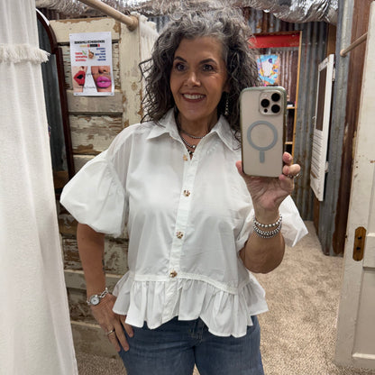 White Tease Entro Top
