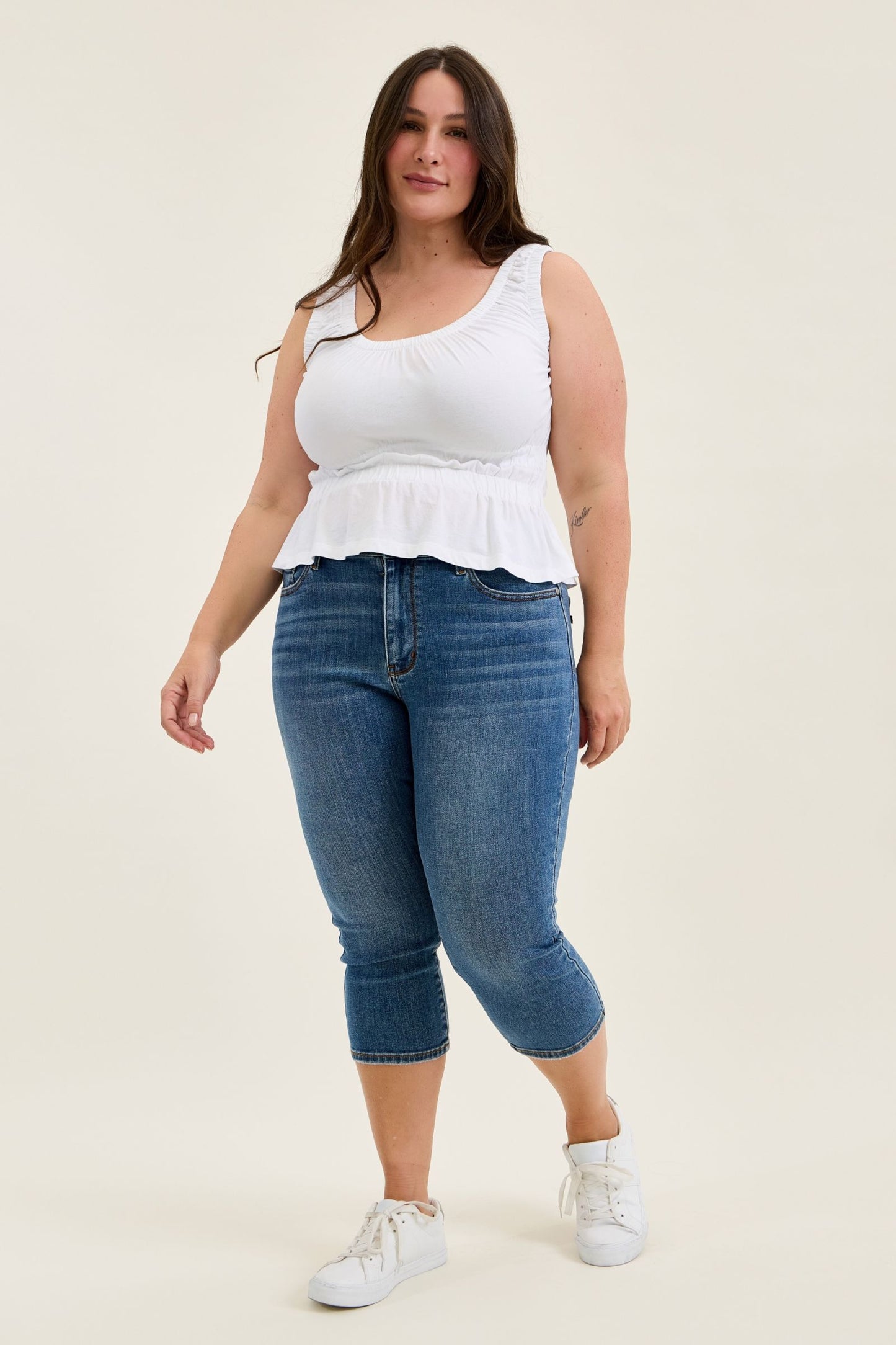Judy Blue MR Capri Jeans 72122