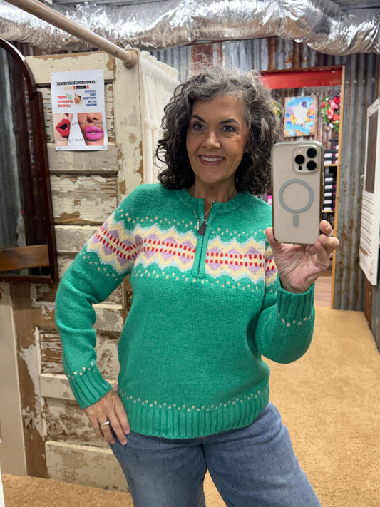 Mint to Be Merry Sweater