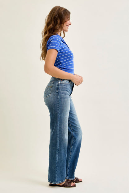 Judy Blue MR 90s Straight Leg Jeans 82719