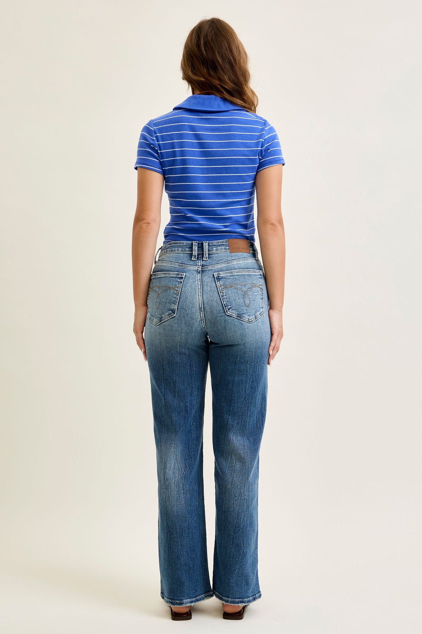 Judy Blue MR 90s Straight Leg Jeans 82719