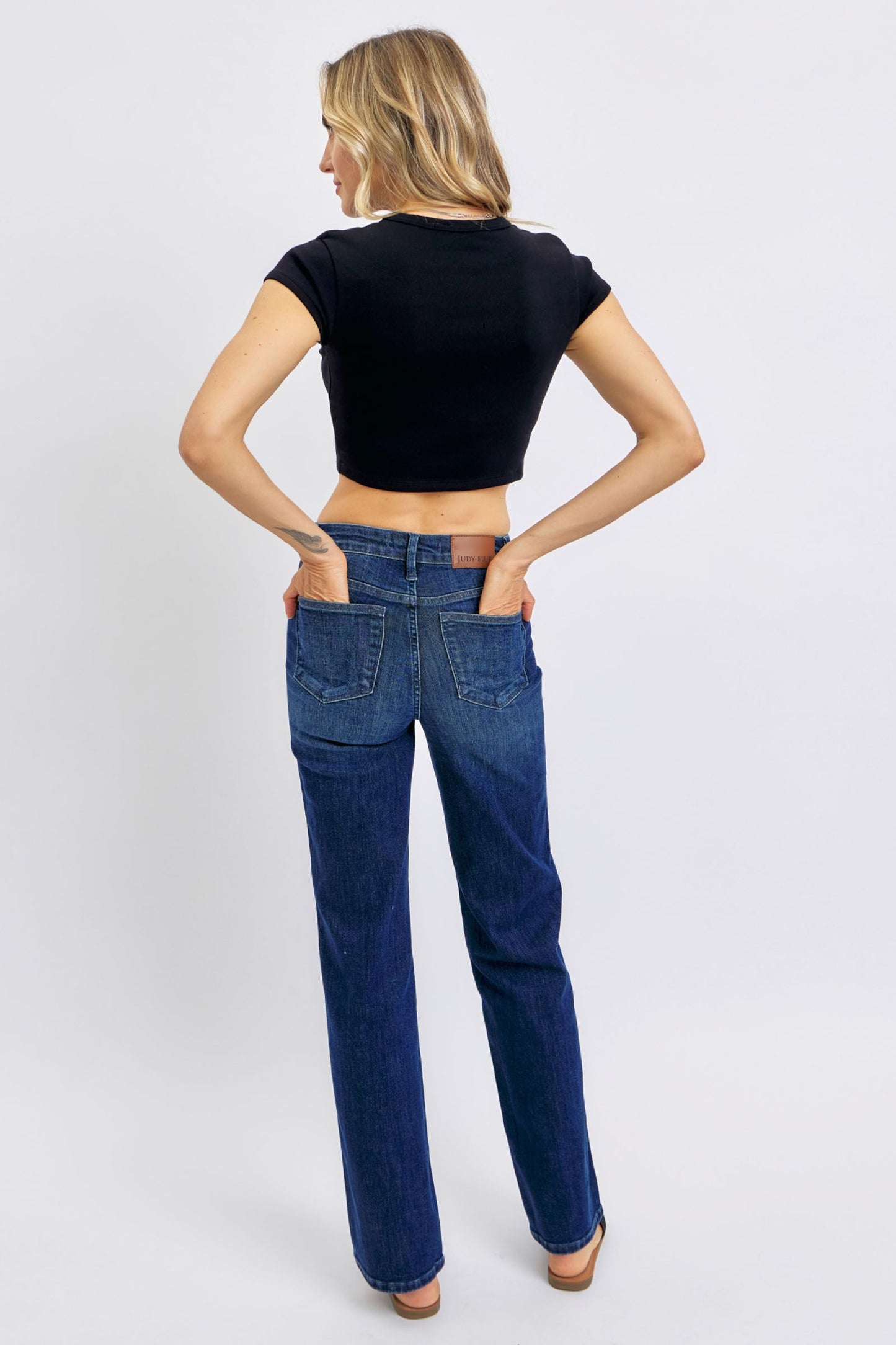 Judy Blue Mid Rise "TUMMY CONTROL" Classic Straight Leg Jean 88861