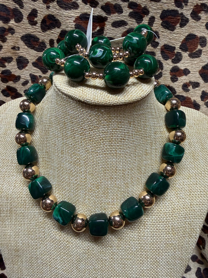 Color Pop with Gold Jewelry