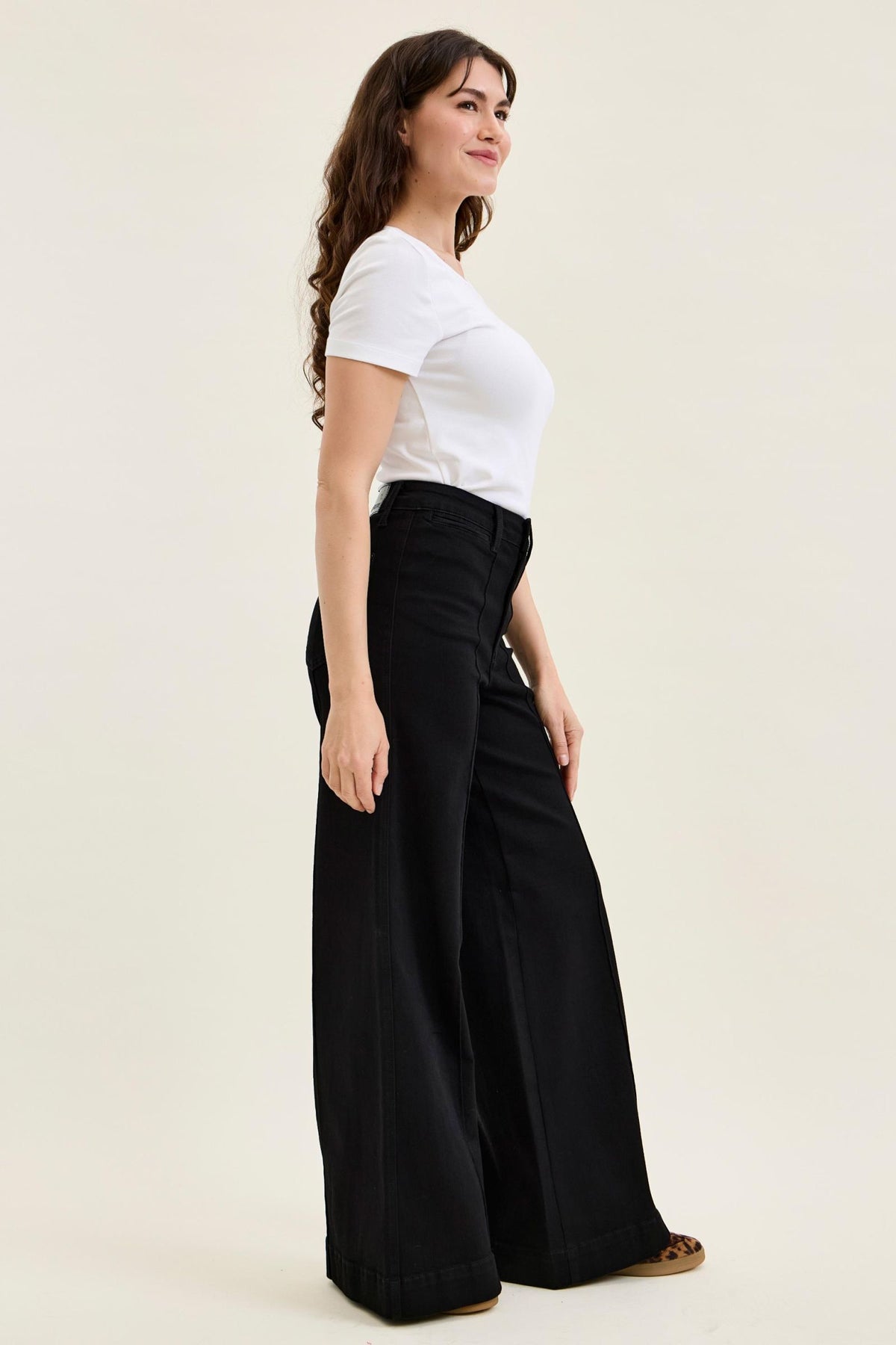 Judy Blue HW LIZA Black Palazzo Jeans 881243