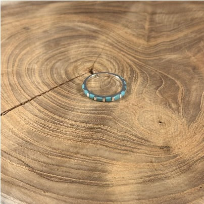 BOHO SOL Turquoise Stacker Ring T5171