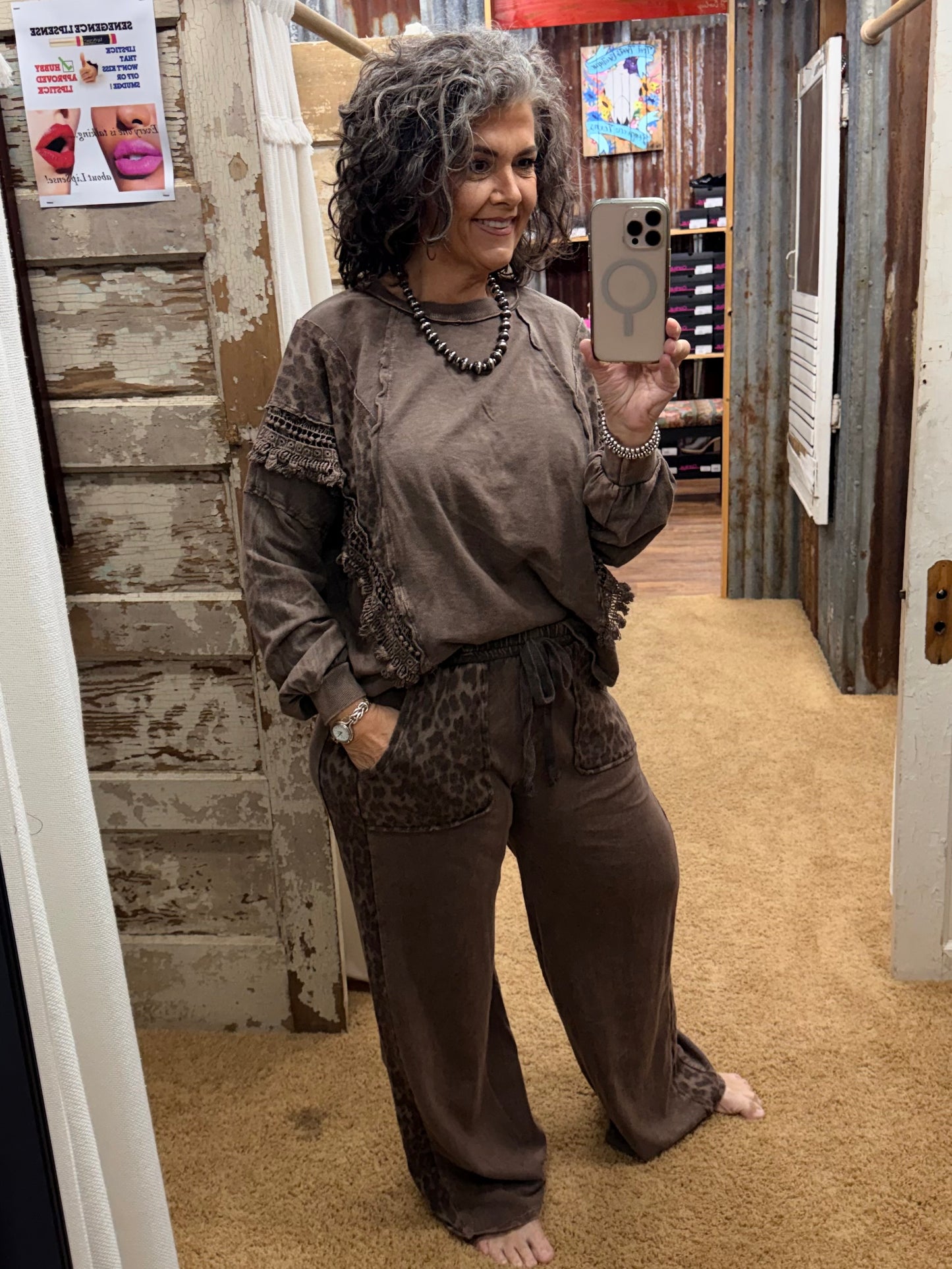 The Ash Oak Leopard Lounge Set