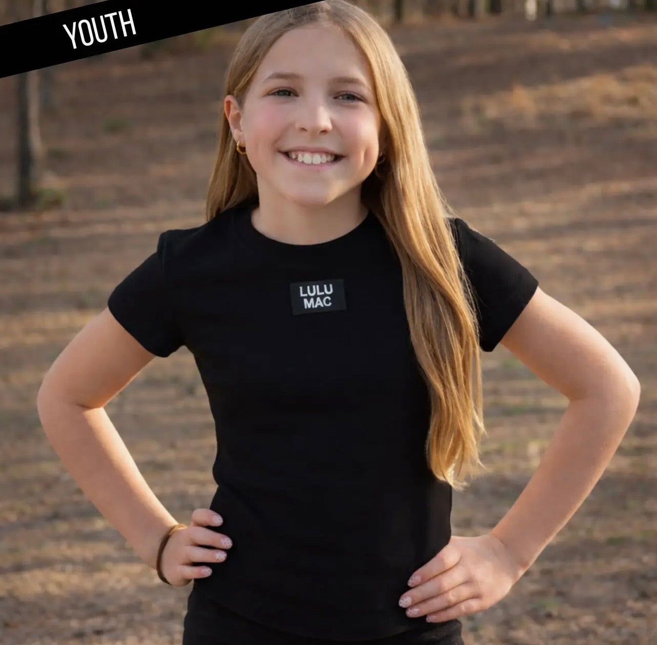 Black Lulu Mac Tee - YOUTH