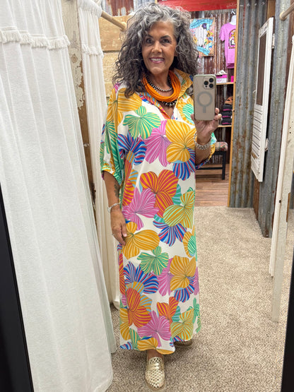 BLAKELY BOTANIC BURST DRESS by Adrienne