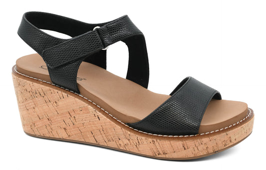 Five Oclock Somewhere Black Wedge by Corkys