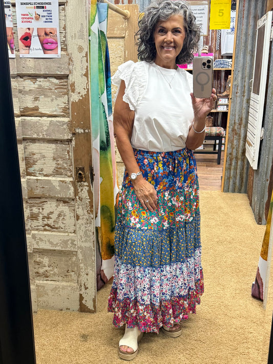 Printed Maxi Skirt (only curvy sizes)