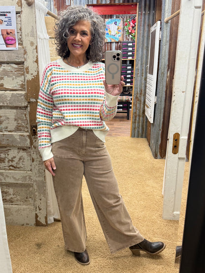 Color Pop Sweater Pink/Coral Sweater
