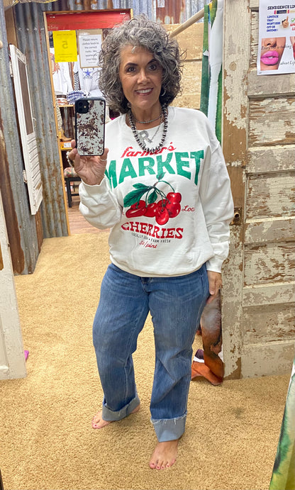 Farmer's Market Cherries Sweatshirt