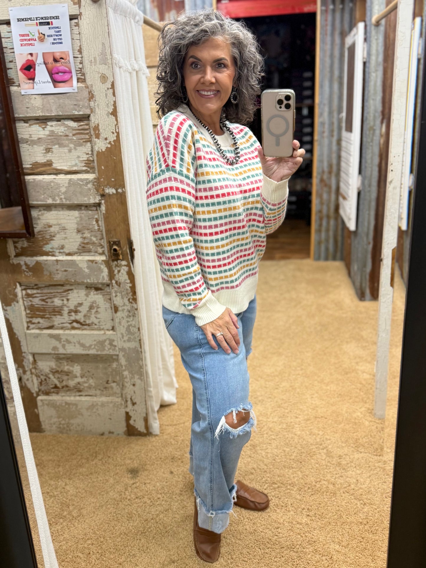 Color Pop Sweater Pink/Coral Sweater