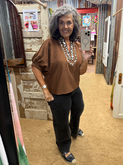 Caramel Exotic Blouse