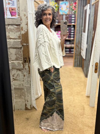 BOHO Camo Wide Leg Pants by POL