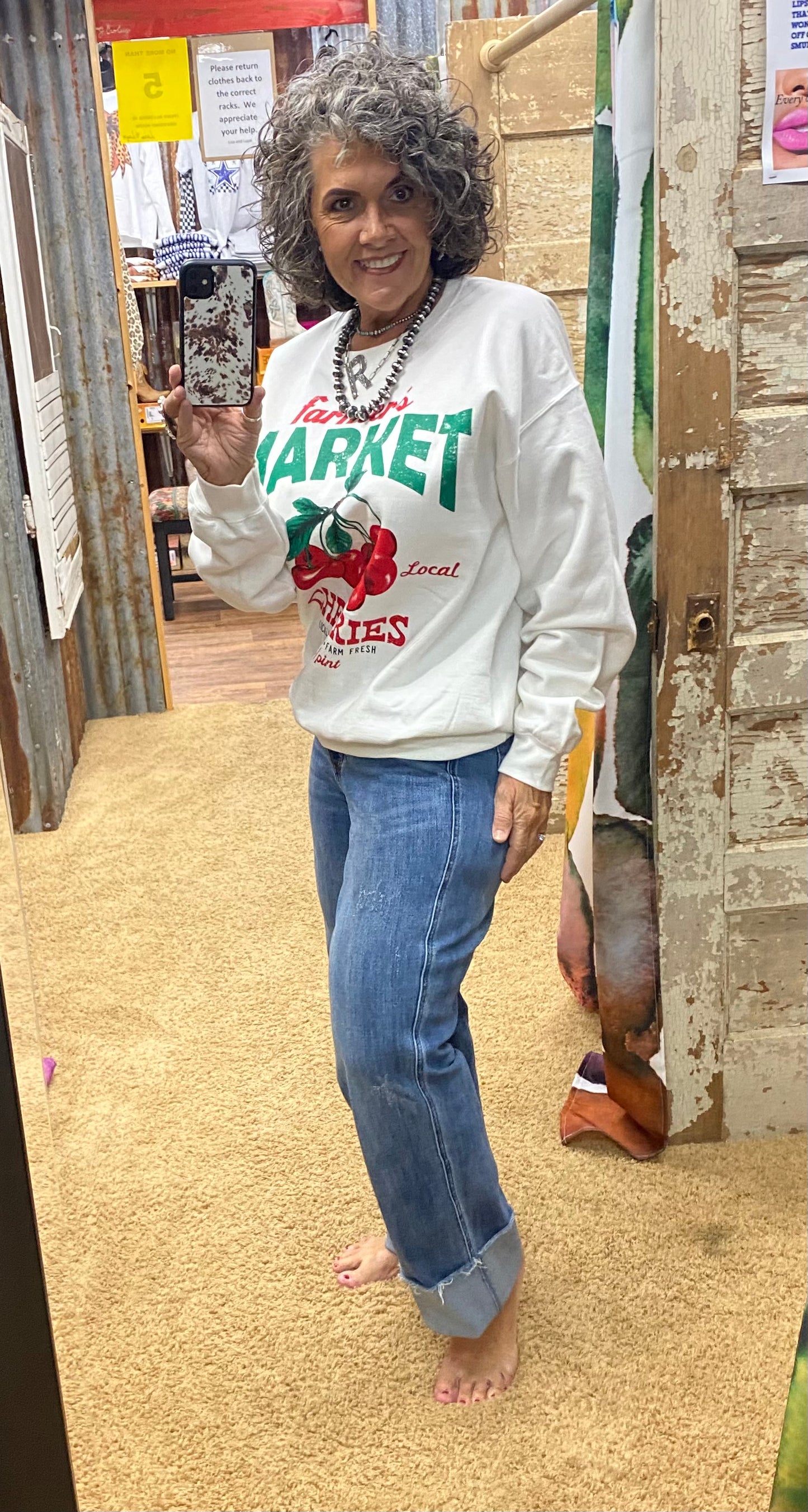 Farmer's Market Cherries Sweatshirt