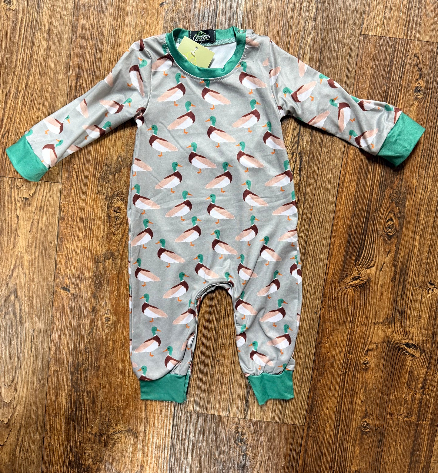 Sage Mallard Boy Romper