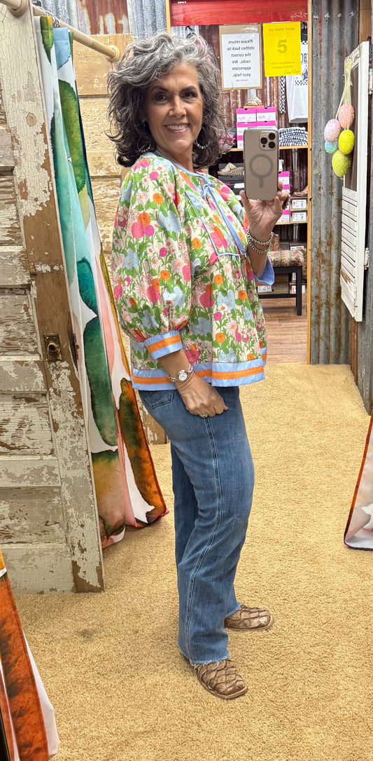 Picking Marigolds Blouse