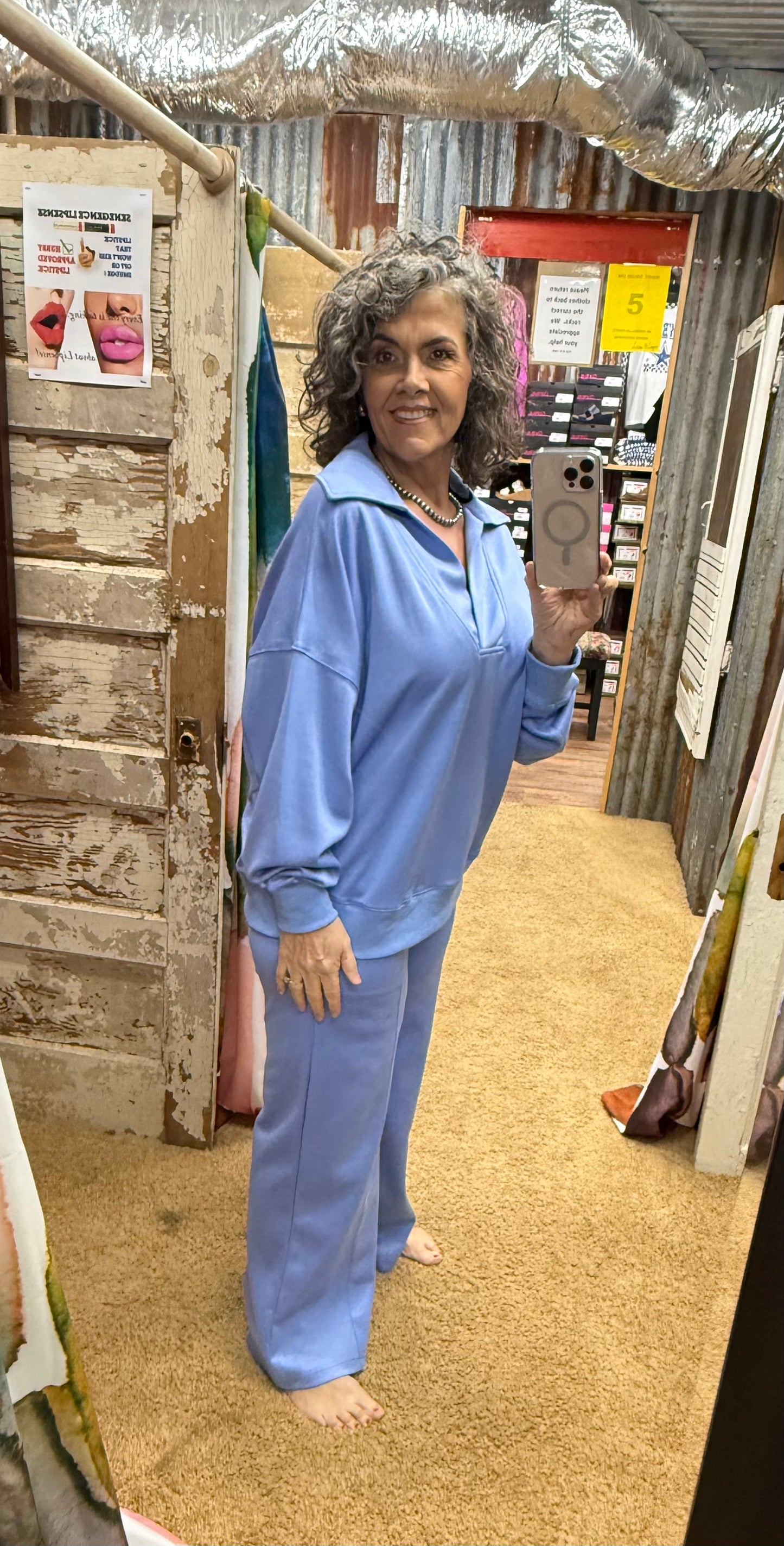 Peri Blue Luxeknit Lounge Set