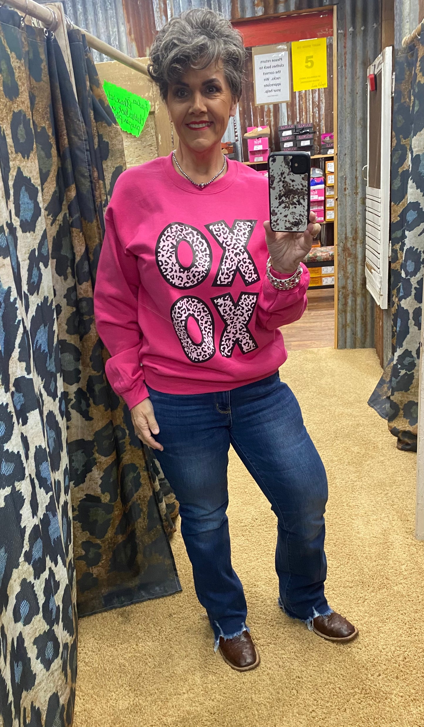 Leopard XOXO Sweatshirt