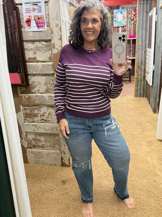 Eggplant Sweater
