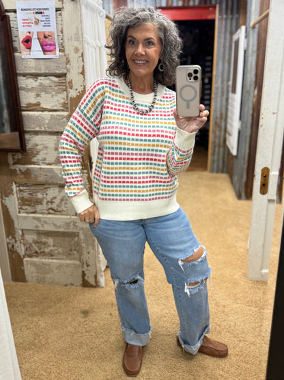 Color Pop Sweater Pink/Coral Sweater