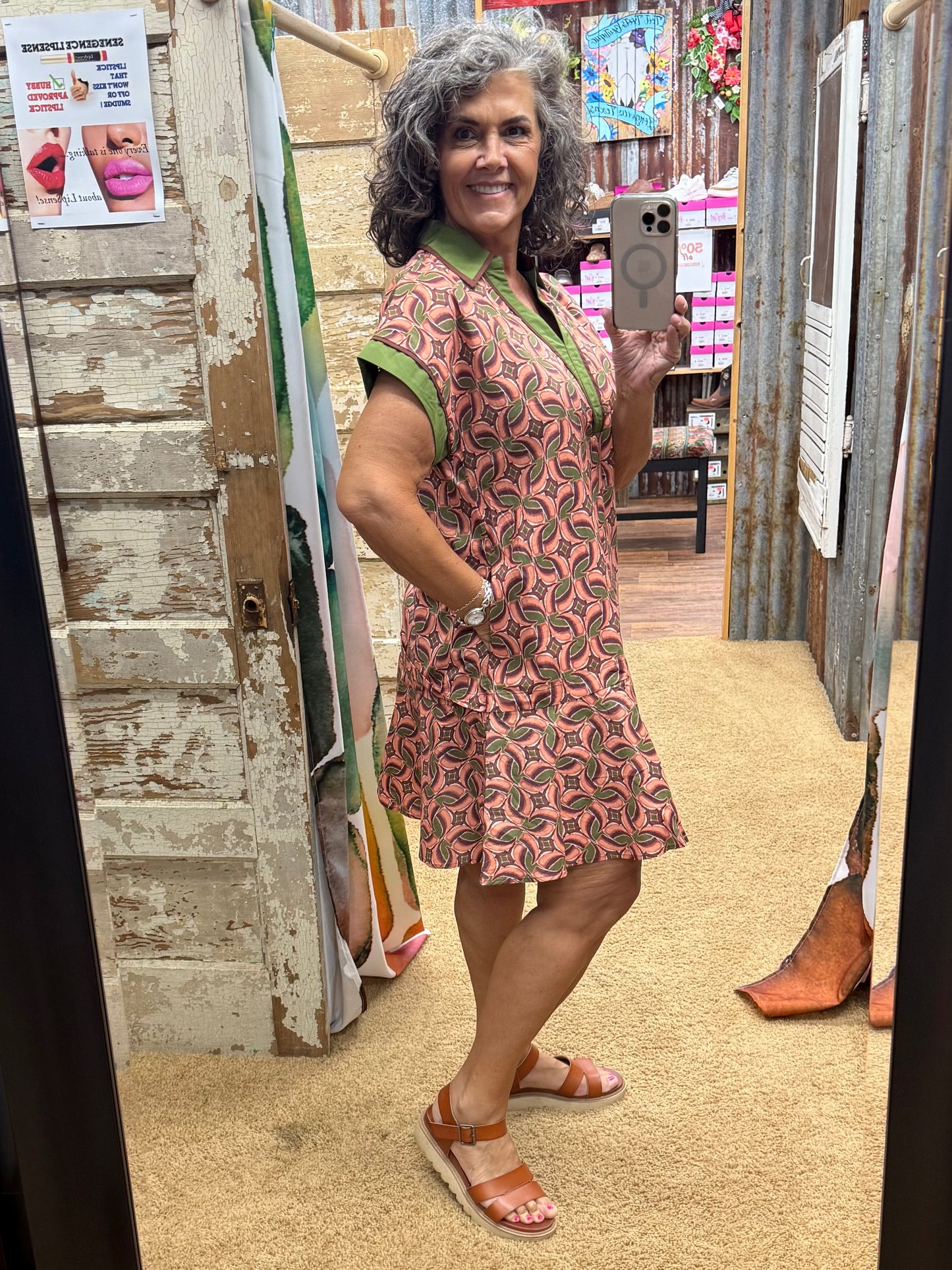 Terra Cotta Dress by Entro