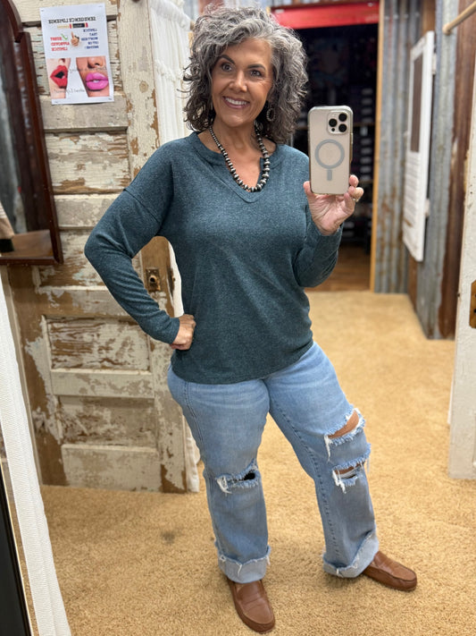 Teal Sweater