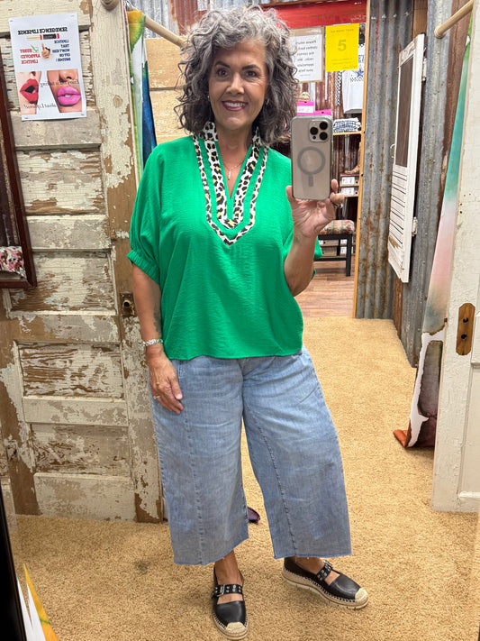 Green Exotic Blouse