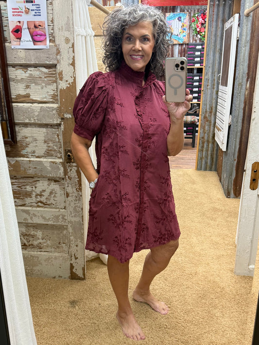 That Burgundy Dress