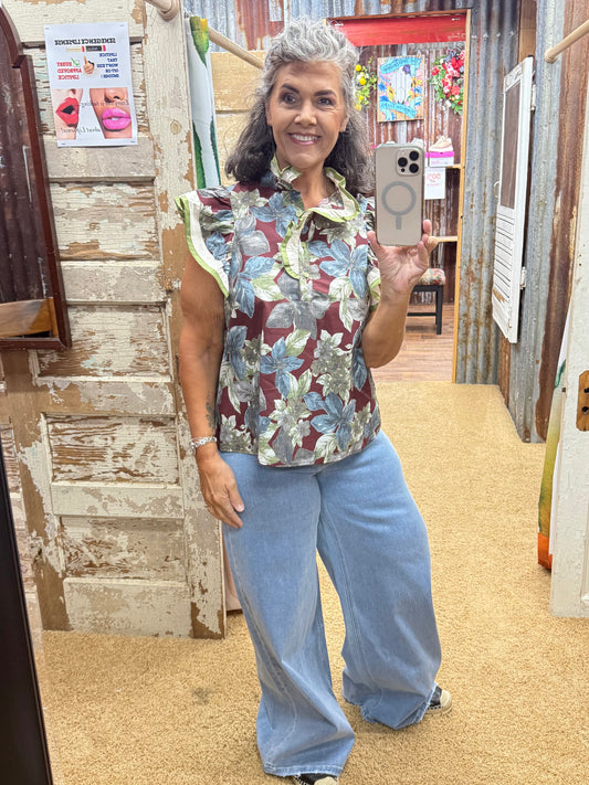Wine Blouse by Entro