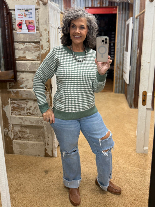 Dark Sage Sweater