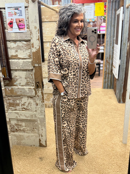 Leopard Pant Set by Entro