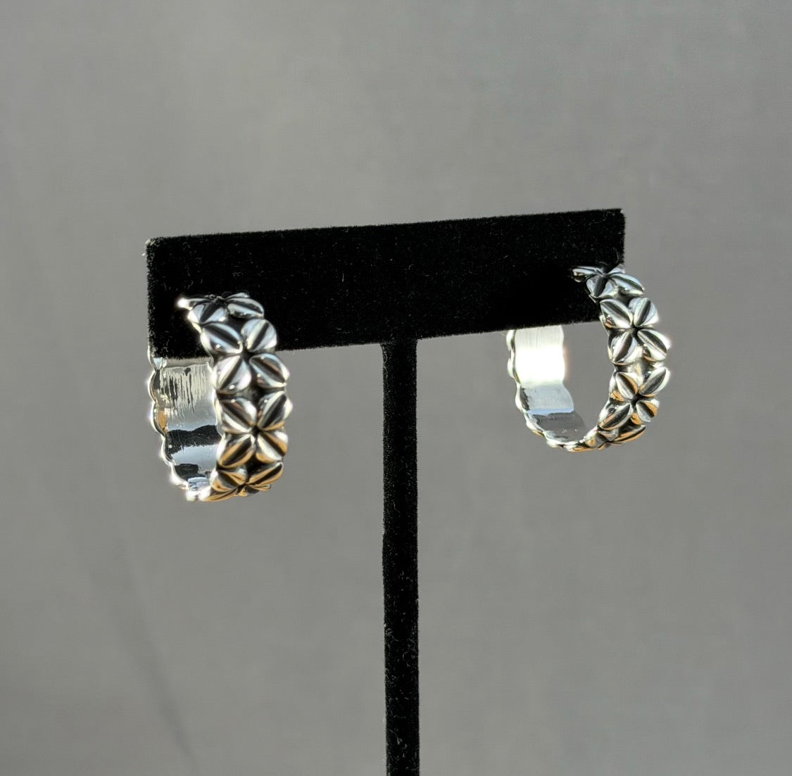 Boho Sol Coffee Bean Hoops T1561