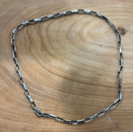 Boho Sol Sterling Silver 18" Chain Link Necklace T377
