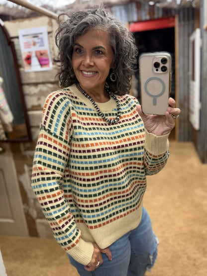 Forest and Copper Sweater