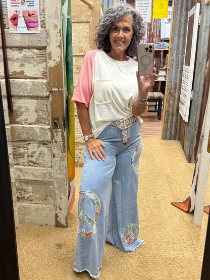 Peace Wide Leg Pants by POL