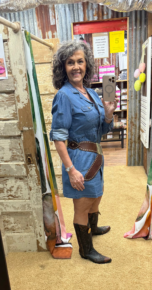 Denim Shirt Dress